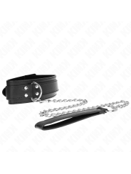 KINK COLLAR CON CORREA 65 CM HEBILLAS PLATEADAS AJUSTABLE 33 46 CM X 55 CM