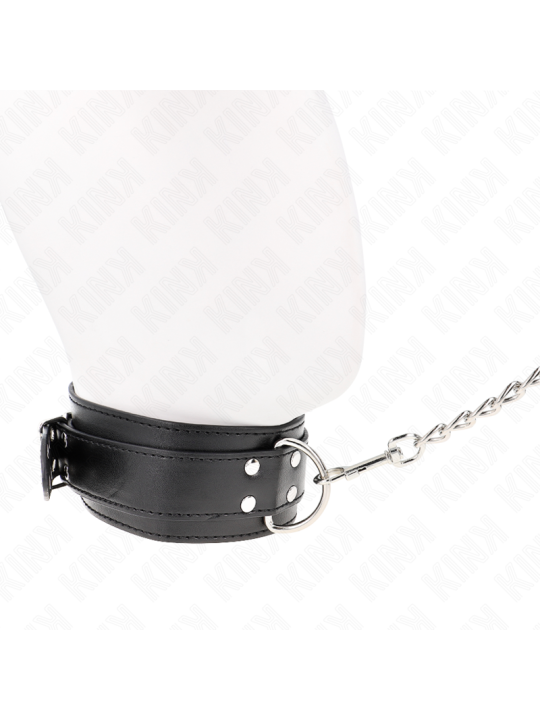 KINK COLLAR CON CORREA 65 CM HEBILLAS PLATEADAS AJUSTABLE 33 46 CM X 55 CM