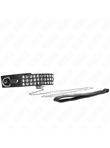 KINK COLLAR CON CORREA 65 CM CON BRILLOS AJUSTABLE 37 42 CM X 53 CM