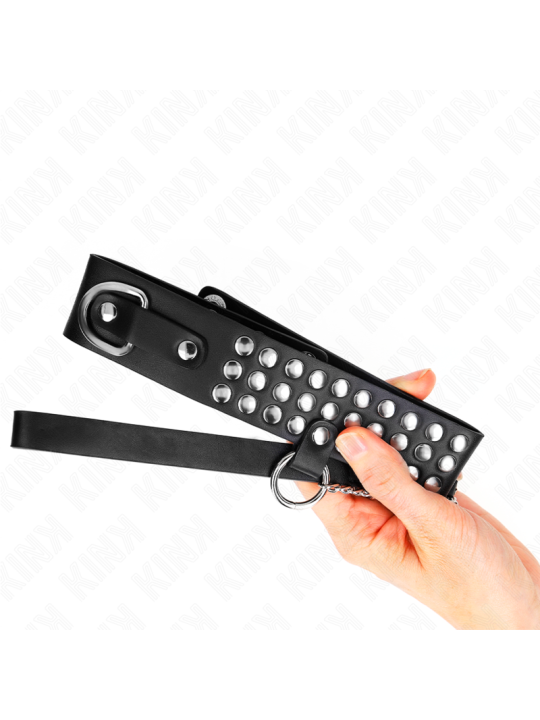 KINK COLLAR CON CORREA 65 CM CON BRILLOS AJUSTABLE 37 42 CM X 53 CM