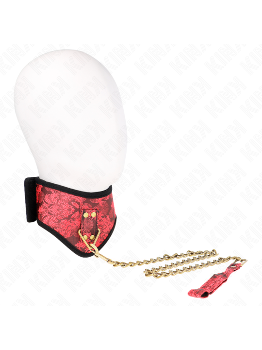 KINK COLLAR CON CORREA DE ENCAJE 75 CM MODELO SCANDAL 44 X 10 CM