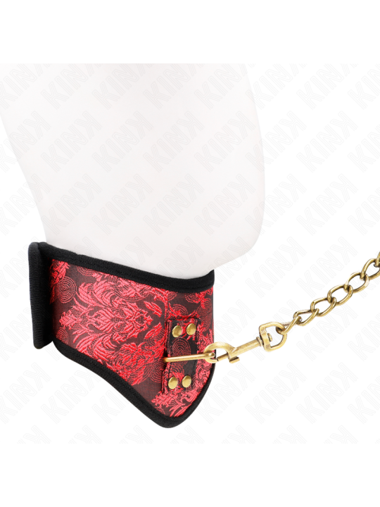 KINK COLLAR CON CORREA DE ENCAJE 75 CM MODELO SCANDAL 44 X 10 CM