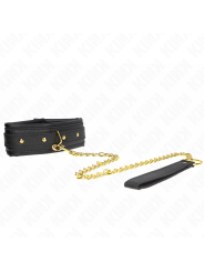 KINK COLLAR CON CORREA ESPONJA IMITACION CUERO MODELO 1 AJUSTABLE 37 54 CM X 3 CM