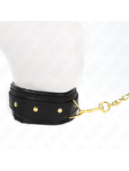 KINK COLLAR CON CORREA ESPONJA IMITACION CUERO MODELO 1 AJUSTABLE 37 54 CM X 3 CM