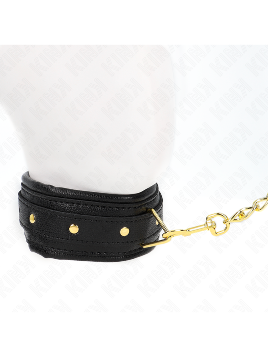 KINK COLLAR CON CORREA ESPONJA IMITACION CUERO MODELO 1 AJUSTABLE 37 54 CM X 3 CM