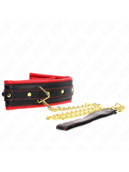 KINK COLLAR CON CORREA ESPONJA IMITACION CUERO MODELO 2 AJUSTABLE 37 54 CM X 3 CM