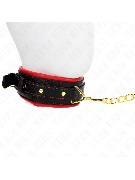 KINK COLLAR CON CORREA ESPONJA IMITACION CUERO MODELO 2 AJUSTABLE 37 54 CM X 3 CM
