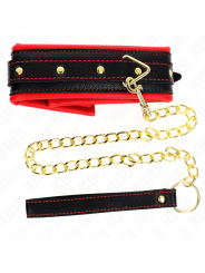 KINK COLLAR CON CORREA ESPONJA IMITACION CUERO MODELO 2 AJUSTABLE 37 54 CM X 3 CM