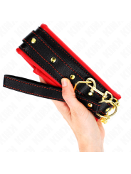 KINK COLLAR CON CORREA ESPONJA IMITACION CUERO MODELO 2 AJUSTABLE 37 54 CM X 3 CM