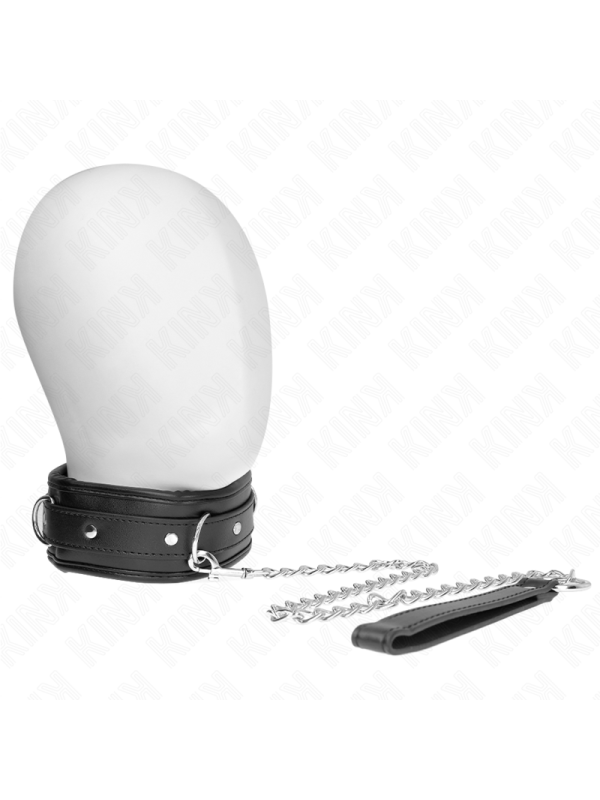 KINK COLLAR CON CORREA ESPONJA IMITACION CUERO MODELO 3 AJUSTABLE 37 54 CM X 3 CM