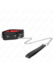 KINK COLLAR CON CORREA ESPONJA IMITACION CUERO MODELO 3 AJUSTABLE 37 54 CM X 3 CM