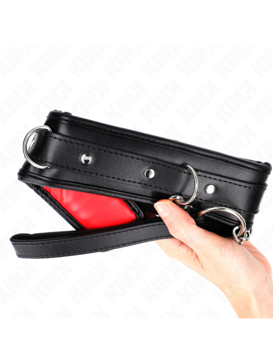 KINK COLLAR CON CORREA ESPONJA IMITACION CUERO MODELO 3 AJUSTABLE 37 54 CM X 3 CM
