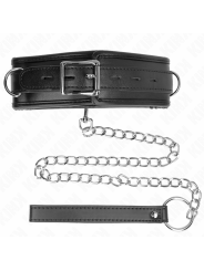 KINK COLLAR CON CORREA ESPONJA IMITACION CUERO MODELO 3 AJUSTABLE 37 54 CM X 3 CM