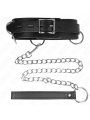 KINK COLLAR CON CORREA 80 CM ESCLAVITUD 3 ANILLOS 53 X 5 CM