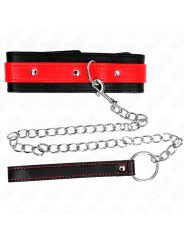 KINK COLLAR CON CORREA 65 CM ROJO AJUSTABLE 36 43 CM X 5 CM