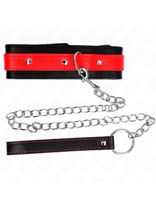 KINK COLLAR CON CORREA 65 CM ROJO AJUSTABLE 36 43 CM X 5 CM
