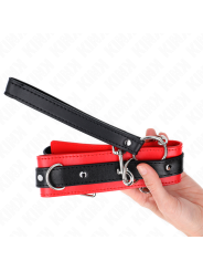 KINK COLLAR CON CORREA 65 CM MODELO BASICO MODELO 3 ROJO 53 X 5 CM