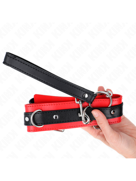 KINK COLLAR CON CORREA 65 CM MODELO BASICO MODELO 3 ROJO 53 X 5 CM