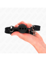 KINK MORDAZA 55 x 2 CM DE BOLA 4 CM DE SILICONA COMPLETA TALLA S NEGRO AJUSTABLE 35 51 CM