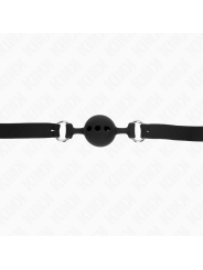 KINK MORDAZA 55 x 2 CM DE BOLA 4 CM DE SILICONA COMPLETA TALLA S NEGRO AJUSTABLE 35 51 CM