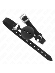 KINK MORDAZA 55 x 2 CM DE BOLA 45 CM DE SILICONA COMPLETA TALLA M NEGRO AJUSTABLE 35 51 CM
