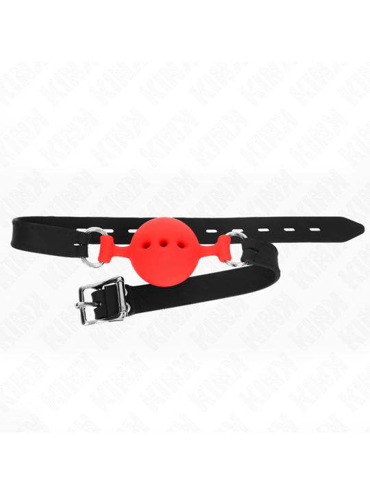 KINK MORDAZA 55 x 2 CM DE BOLA 45 CM DE SILICONA COMPLETA TALLA M ROJO AJUSTABLE 35 51 CM