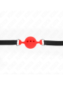 KINK MORDAZA 55 x 2 CM DE BOLA 45 CM DE SILICONA COMPLETA TALLA M ROJO AJUSTABLE 35 51 CM