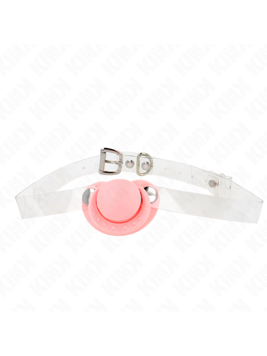 KINK MORDAZA FORMA CHUPETE 55 x 4 CM ROSA AJUSTABLE 43 60 CM