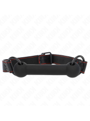 KINK MORDAZA FORMA DE HUESO CON CORREA POLIPIEL NEGRO AJUSTABLE 41 57 CM