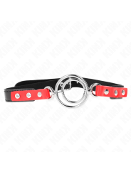 KINK MORDAZA CON MULTIPLES JUNTAS TORICAS 4 48 CM ROJO AJUSTABLE 38 X 56 CM
