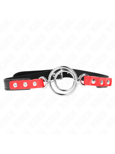 KINK MORDAZA CON MULTIPLES JUNTAS TORICAS 4 48 CM ROJO AJUSTABLE 38 X 56 CM