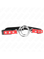 KINK MORDAZA CON MULTIPLES JUNTAS TORICAS 4 48 CM ROJO AJUSTABLE 38 X 56 CM