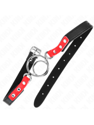 KINK MORDAZA CON MULTIPLES JUNTAS TORICAS 4 48 CM ROJO AJUSTABLE 38 X 56 CM