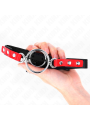 KINK MORDAZA CON MULTIPLES JUNTAS TORICAS 4 48 CM ROJO AJUSTABLE 38 X 56 CM