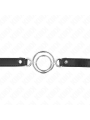 KINK MORDAZA CON MULTIPLES JUNTAS TORICAS 5 CM NEGRO 63 X 25 CM
