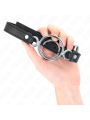 KINK MORDAZA CON MULTIPLES JUNTAS TORICAS 5 CM NEGRO 63 X 25 CM