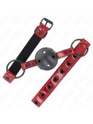 KINK MORDAZA DE BOLA 45 CM DE POLIPIEL BRILLANTE 635 X 2 CM AJUSTABLE 41 X 59 CM