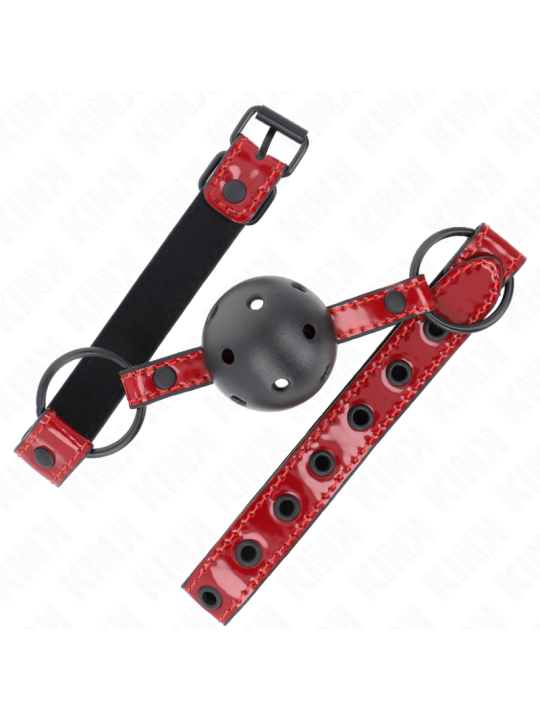 KINK MORDAZA DE BOLA 45 CM DE POLIPIEL BRILLANTE 635 X 2 CM AJUSTABLE 41 X 59 CM