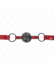 KINK MORDAZA DE BOLA 45 CM DE POLIPIEL BRILLANTE 635 X 2 CM AJUSTABLE 41 X 59 CM