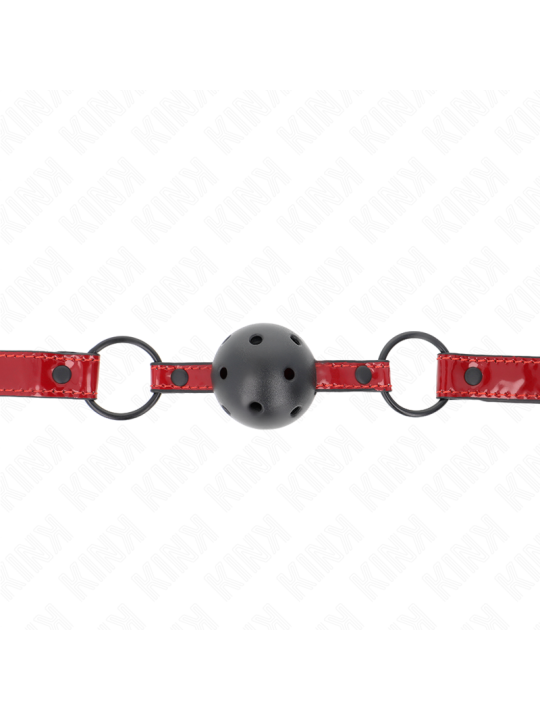 KINK MORDAZA DE BOLA 45 CM DE POLIPIEL BRILLANTE 635 X 2 CM AJUSTABLE 41 X 59 CM