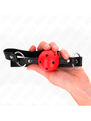 KINK MORDAZA DE BOLA 45 CM ROJA DURA HUECA MODELO 1 635 X 2 CM