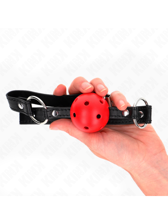 KINK MORDAZA DE BOLA 45 CM ROJA DURA HUECA MODELO 1 635 X 2 CM