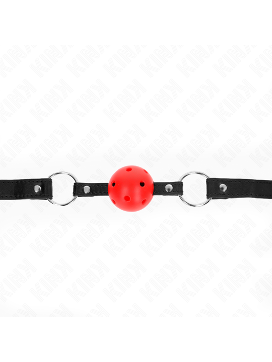 KINK MORDAZA DE BOLA 45 CM ROJA DURA HUECA MODELO 1 635 X 2 CM