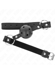 KINK MORDAZA DE BOLA 45 CM NEGRA DURA HUECA MODELO 1 635 X 2 CM