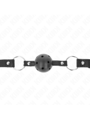 KINK MORDAZA DE BOLA 45 CM NEGRA DURA HUECA MODELO 1 635 X 2 CM