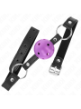 KINK MORDAZA DE BOLA 45 CM MORADO DURA HUECA 635 X 2 CM