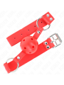 KINK MORDAZA DE BOLA 45 CM DURA HUECA ROJO COMPLETA 62 x 2 CM