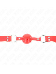 KINK MORDAZA DE BOLA 45 CM DURA HUECA ROJO COMPLETA 62 x 2 CM