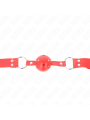 KINK MORDAZA DE BOLA 45 CM DURA HUECA ROJO COMPLETA 62 x 2 CM