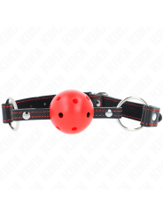 KINK MORDAZA DE BOLA 45 CM ROJA DURA HUECA MODELO 2 65 x 25 CM